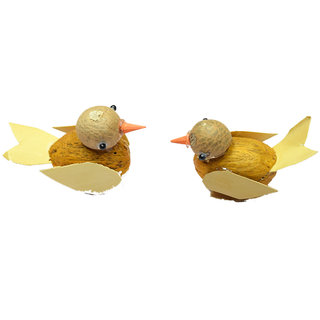 Found-material birds
